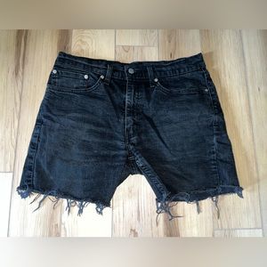 514 Black Levi’s Cut Off Shorts